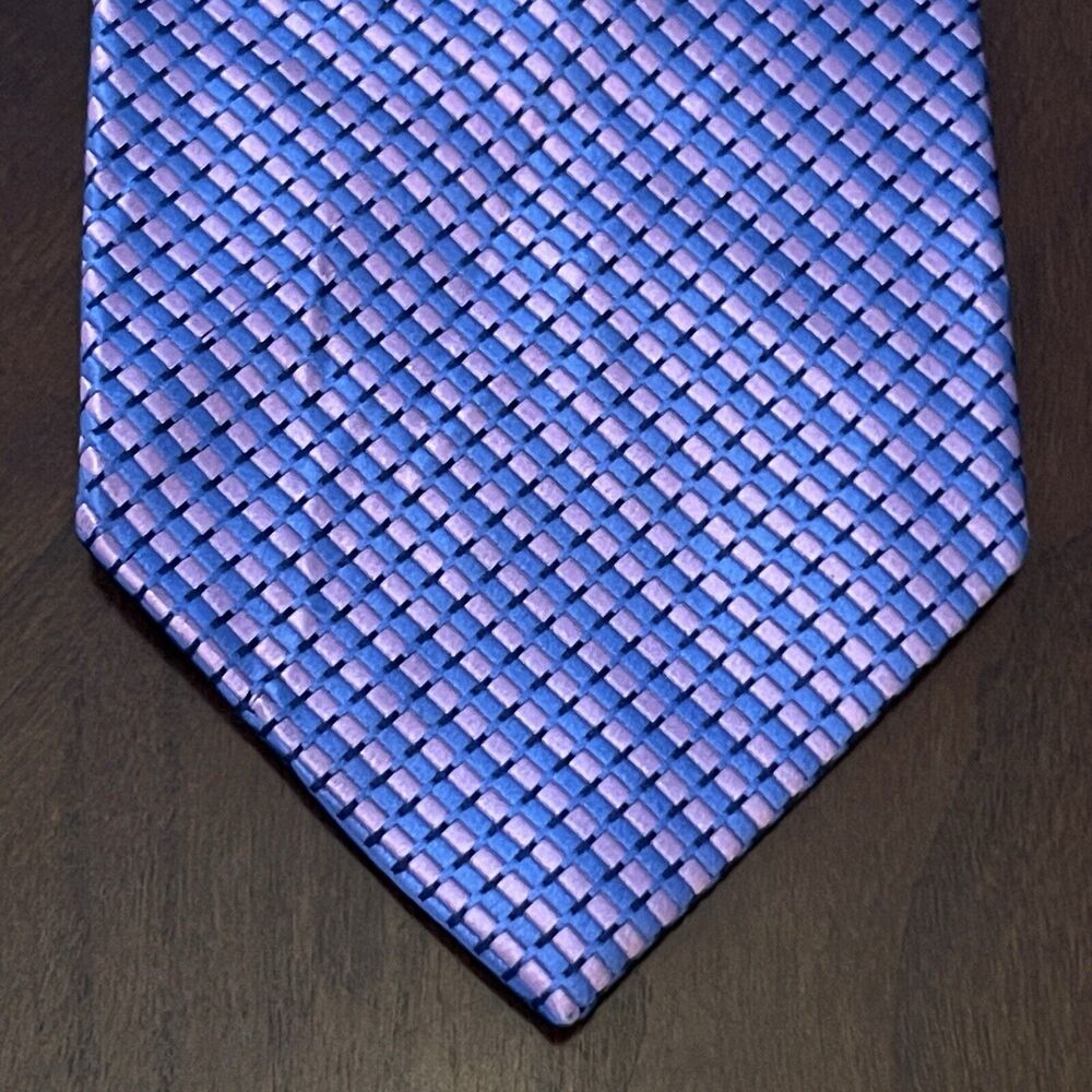 Axist Blue Pink Hand Made 100% Silk Men’s Neck Tie Made In China